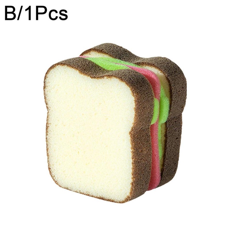 3-pack Kitchen Cleaning Dishcloth, Bread & Toast Stain Remover Sponge, Scouring Pad, Sandwich Scrubber Sponge, Magic Eraser